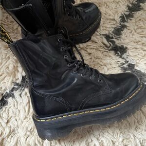 Dr. Martens Black Leather Jadon Boots